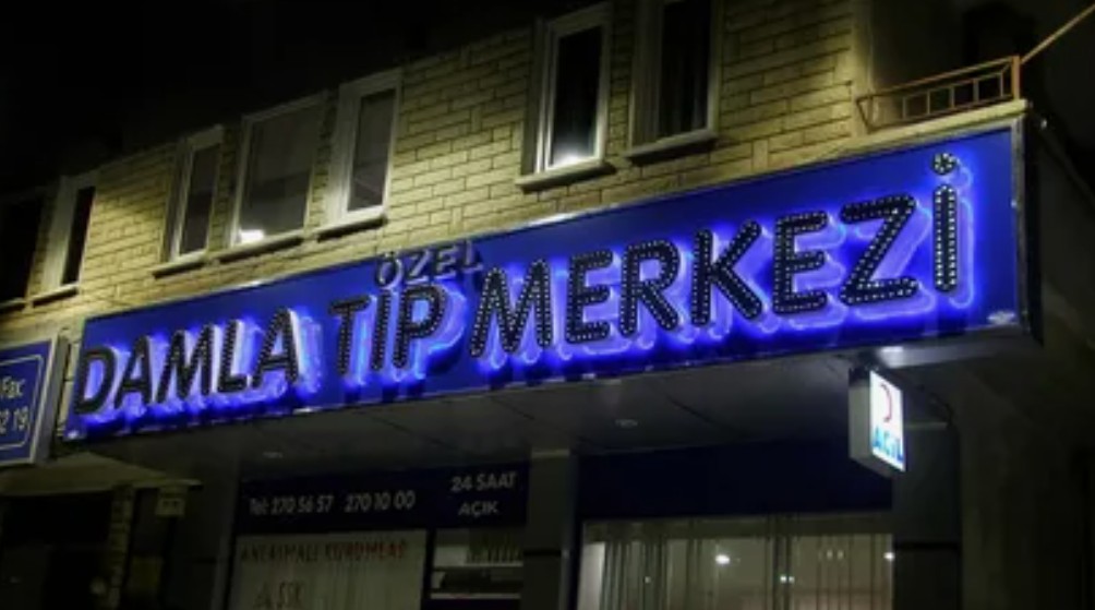 Hastane, Klinik, Tıp Merkezi Işıklı Tabela