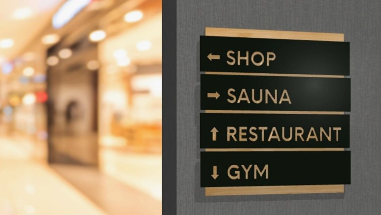 Oteller, Konaklama Tesisleri, Odalar, Restoran, Lobi, SPA, Toplantı Salonları ve Havuzlar için Yönlendirme Tabelaları