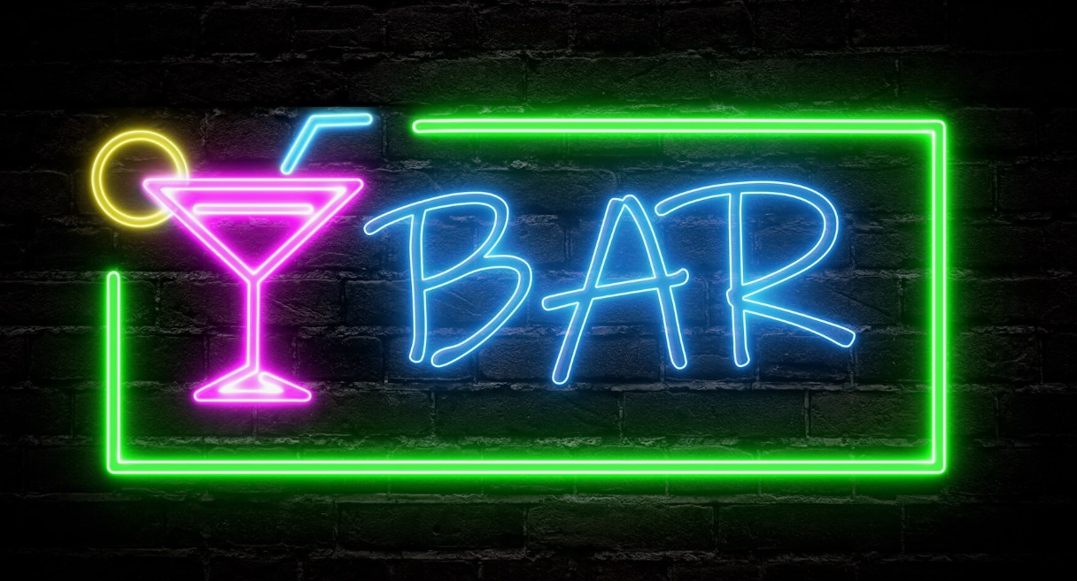 Bar Işıklı Tabela