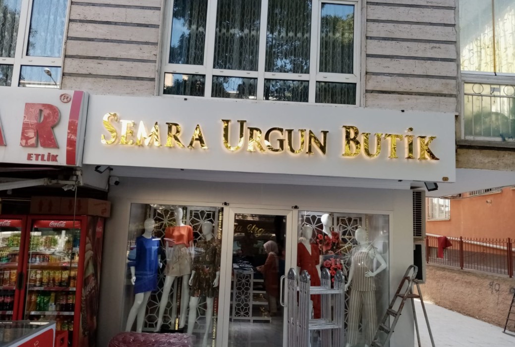Butik Işıklı Tabela