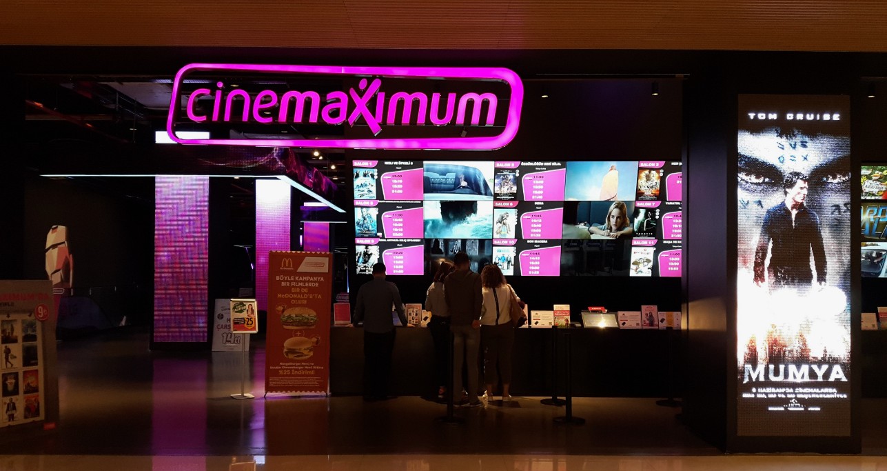 Sinema, Tiyatro, Oyun Salonu Işıklı Tabela