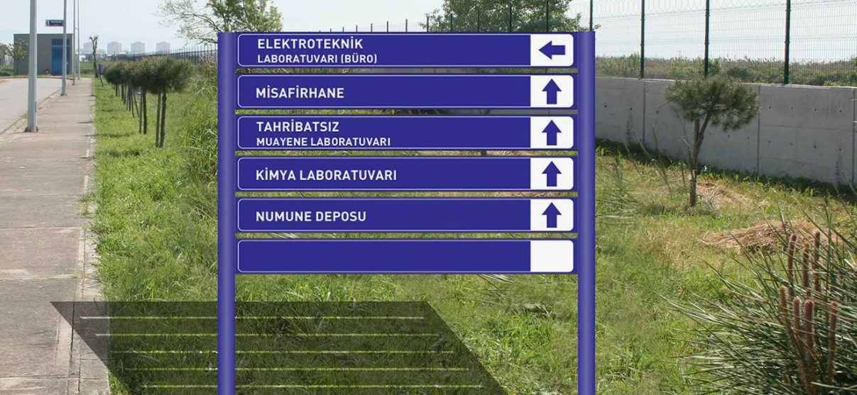 Eğitim Kurumları, Okullar, Üniversiteler, Kütüphane, Laboratuvarlar ve Fakülteler için Yönlendirme Tabelaları