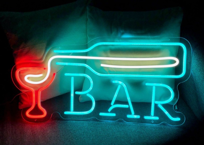 Bar Işıklı Tabela